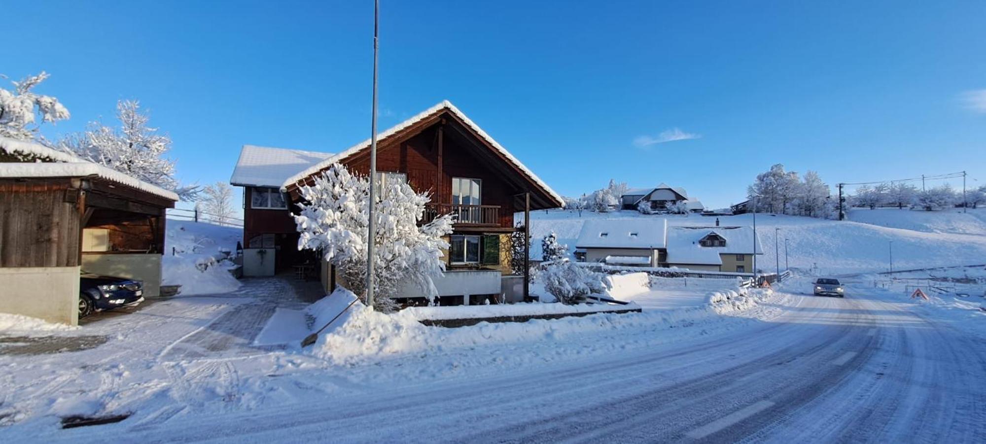 Naturnahe Familienwohnung Ruschegg Экстерьер фото