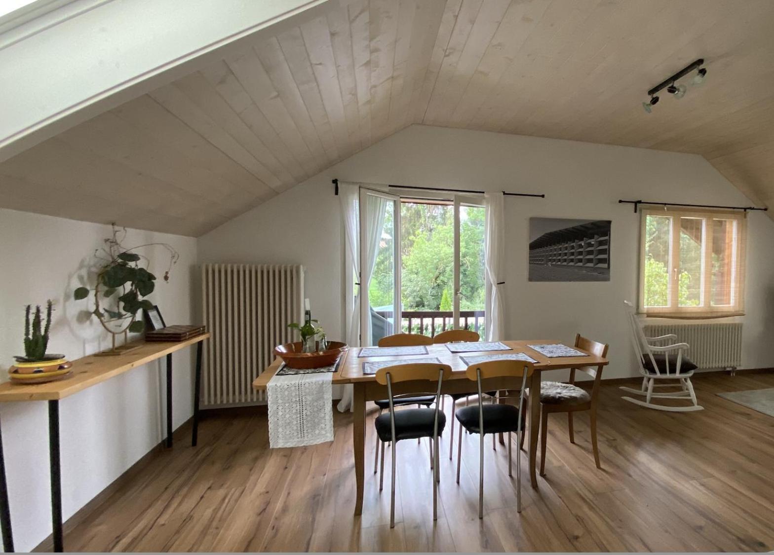 Naturnahe Familienwohnung Ruschegg Экстерьер фото